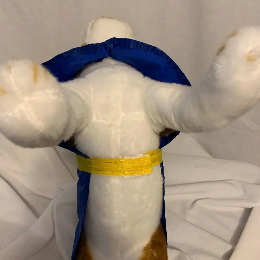 Paws & Claws Blue and Yellow Doggie Raincoat Sz S